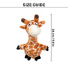 HUFT Jerry The Giraffe Squeaky Plush Toy For Dog - Beige & Brown_04