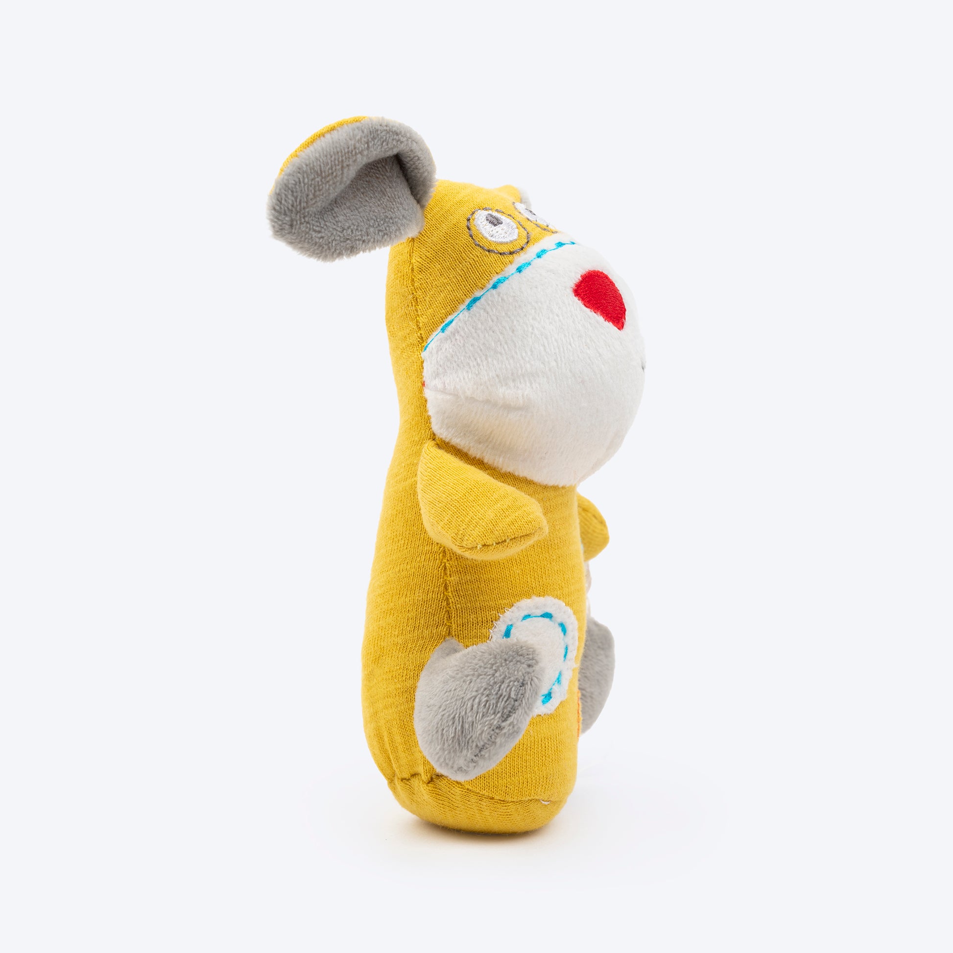 HUFT Miss Mini Rattle Plush Toy for Puppies & Small Dogs- Multicolor_02