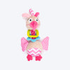 HUFT Mister Birdy Squeaky Plush Puppy Toy - Beige & Pink_01
