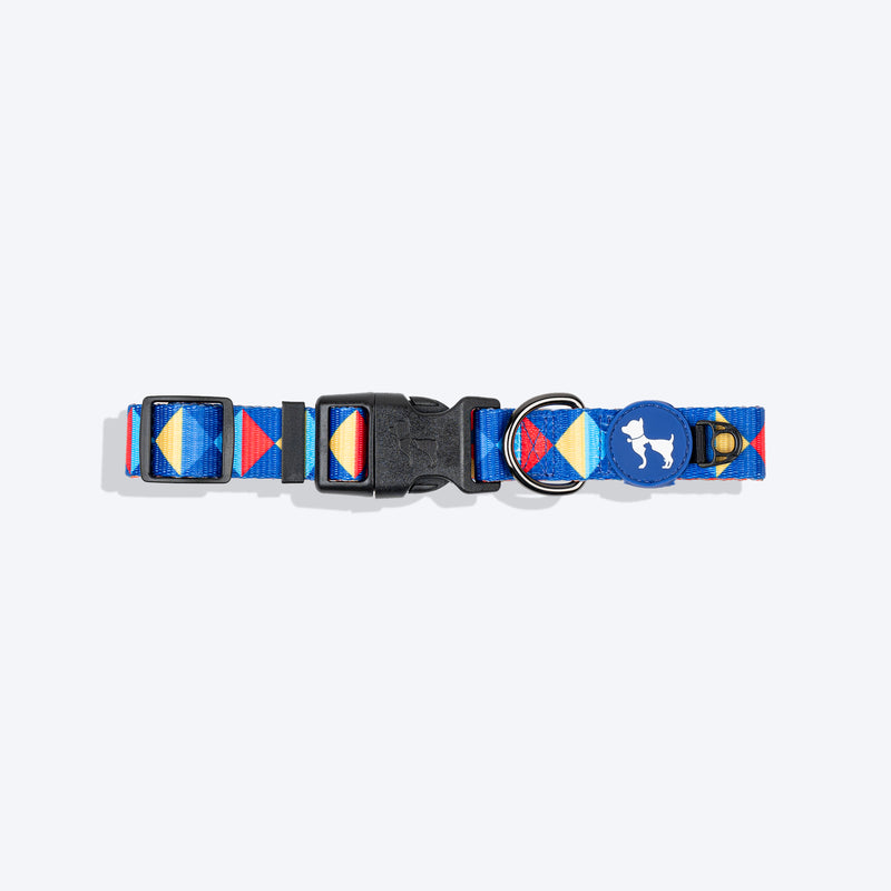 HUFT Prism Patterns Collar For Dog - Blue - Heads Up For Tails