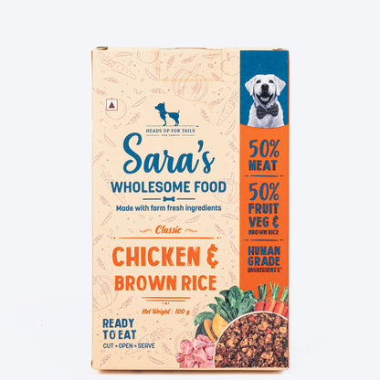 HUFT Sara's Wholesome Food - Classic Chicken And Brown Rice Dog Food