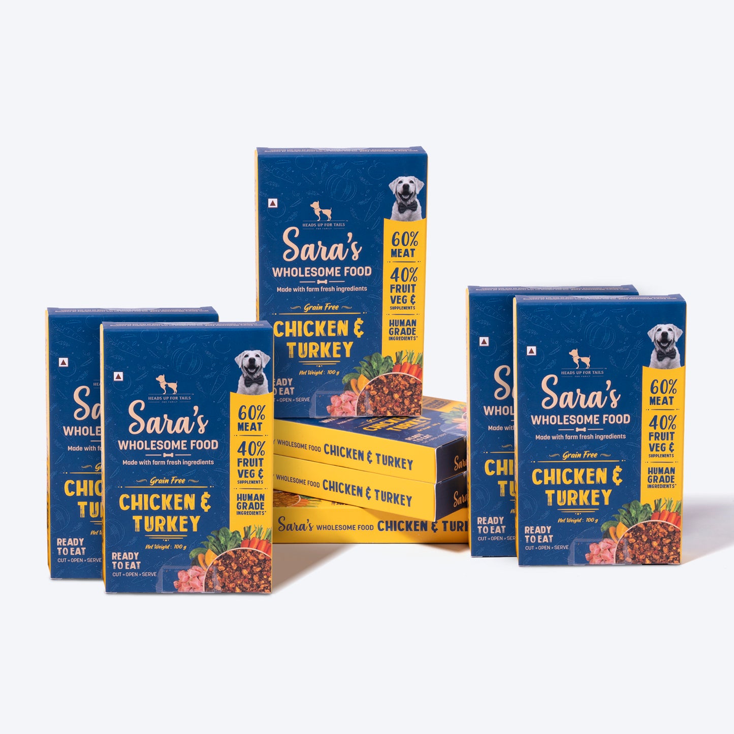 HUFT Sara's Wholesome Food - Grain-Free Chicken And Turkey Dog Food