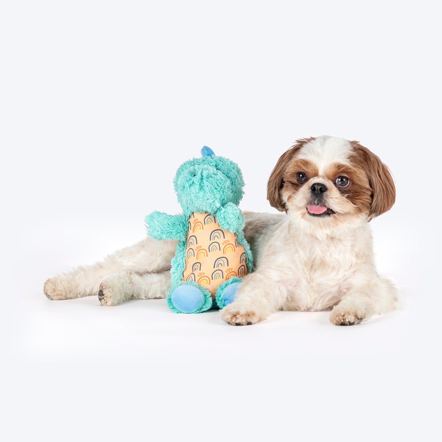 HUFT Sir Roar-A-Lot Plush Toy For Dog - Turquoise Blue