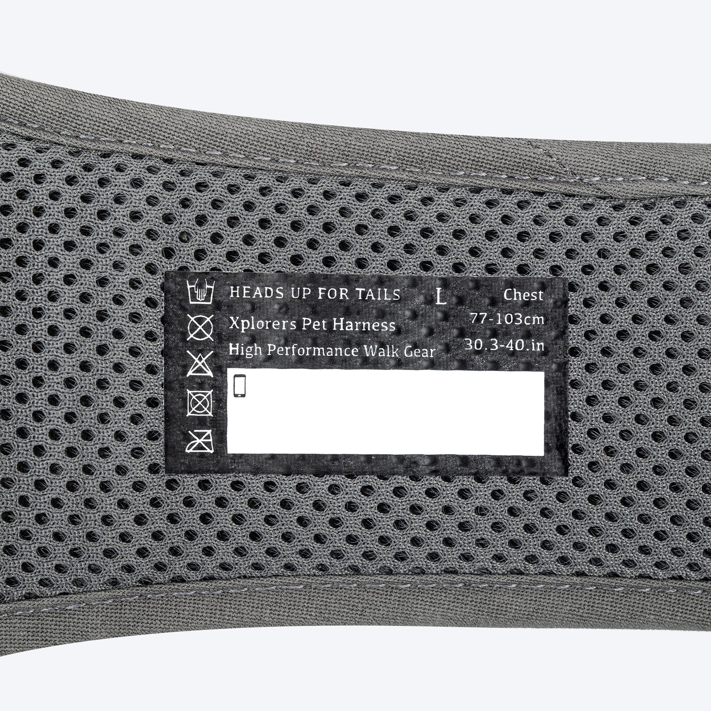 HUFT Xplorers Harness For Dog - Grey - Heads Up For Tails