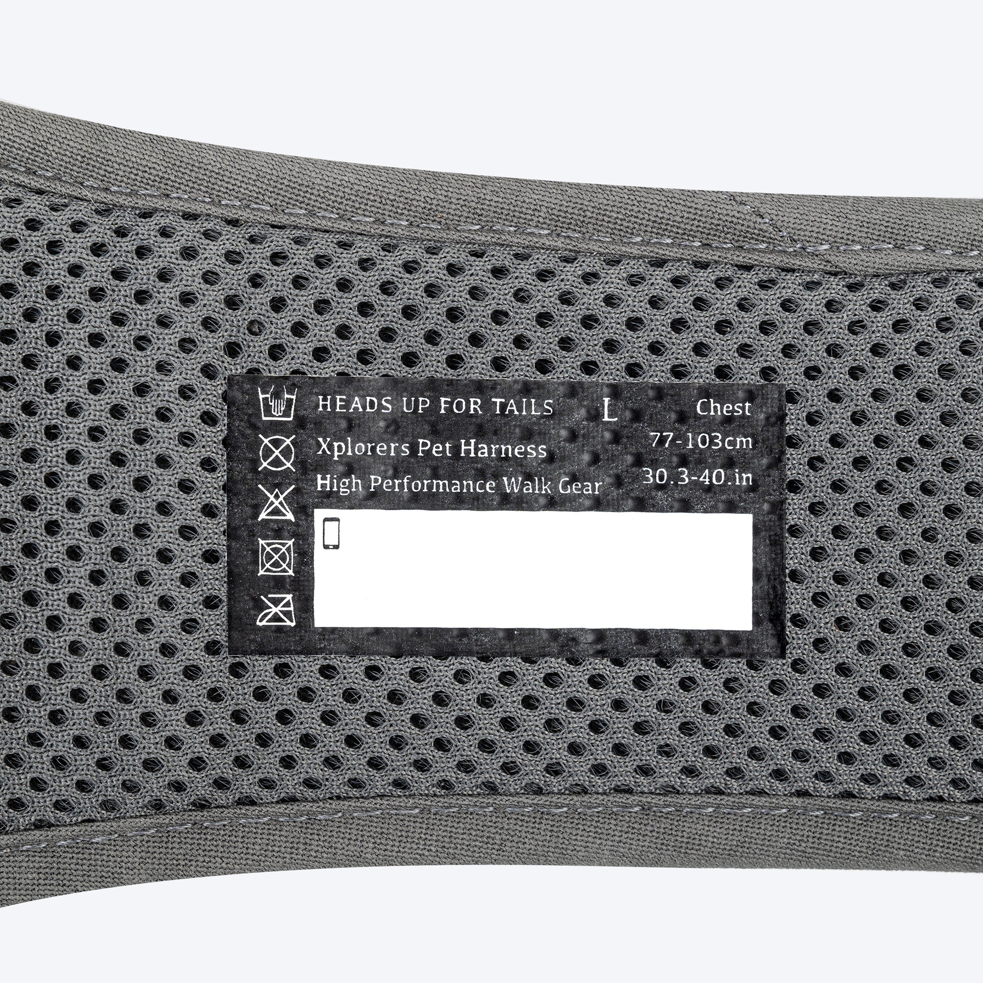 HUFT Xplorers Harness For Dog - Grey - Heads Up For Tails