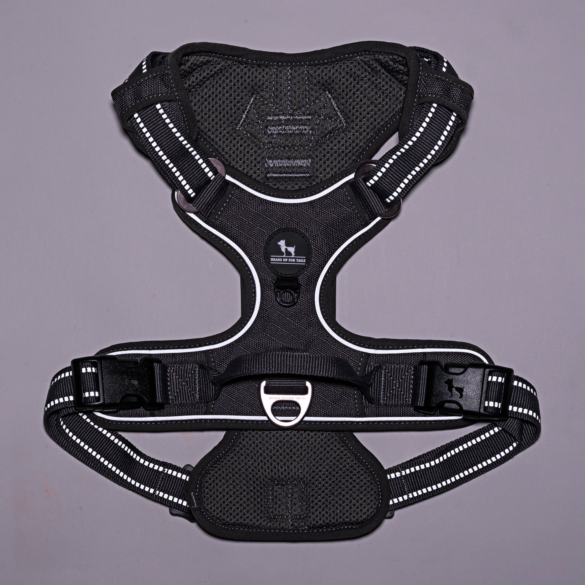 HUFT Xplorers Harness For Dog - Grey - Heads Up For Tails