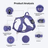 HUFT Xplorers Harness For Dog - Purple - Heads Up For Tails