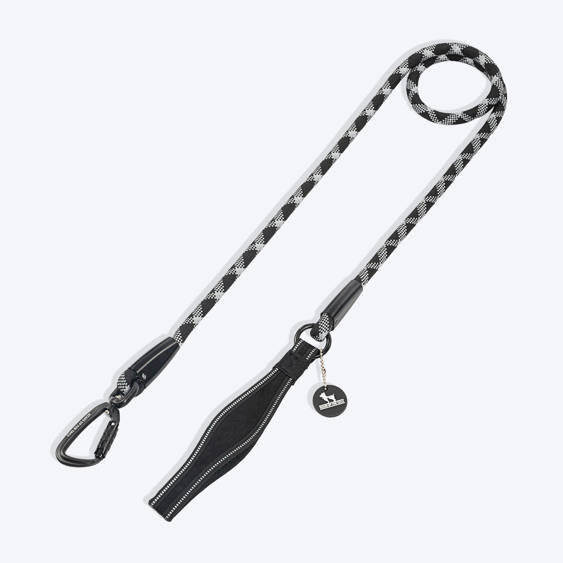 HUFT Xplorers Rope Leash With Carabiner For Dog - Black - 5 ft_07