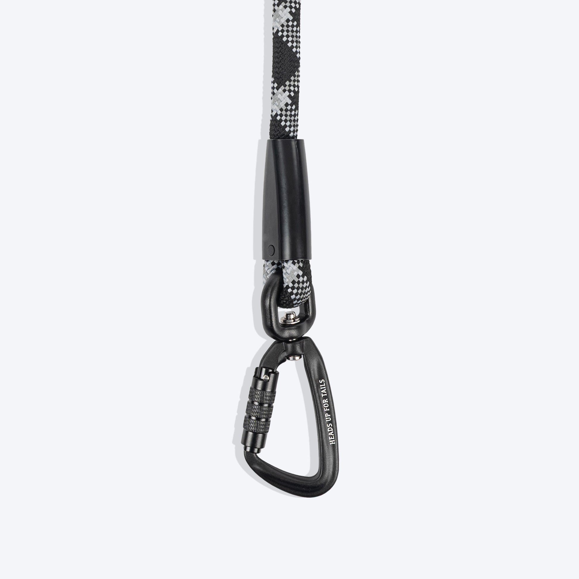 HUFT Xplorers Rope Leash With Carabiner For Dog - Black - 5 ft_08