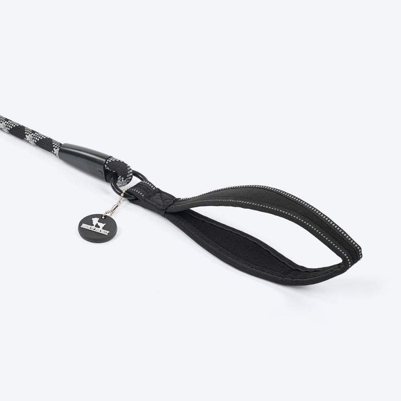 HUFT Xplorers Rope Leash With Carabiner For Dog - Black - 5 ft_09