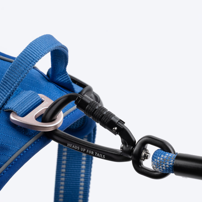 HUFT Xplorers Rope Leash With Carabiner For Dog - Blue - 5 ft_10