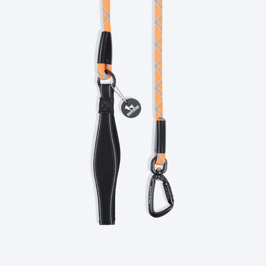 HUFT Xplorers Rope Leash With Carabiner For Dog - Orange - 5 ft_01