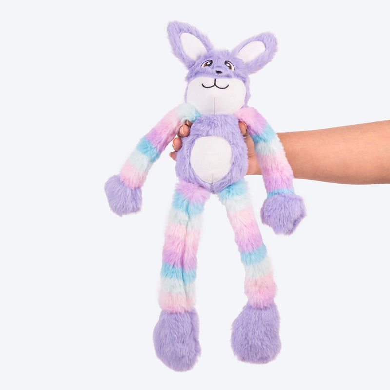 HUFT Bunny Long Legs Plush Toy For Dog - Multicolor - Heads Up For Tails