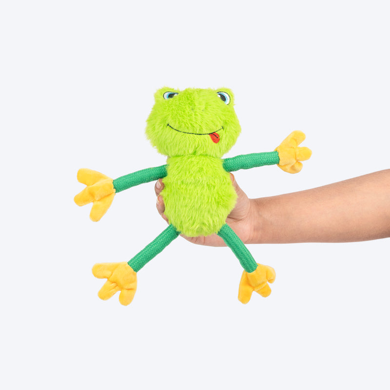 HUFT Mr Hopps Plush Toy For Dog - Green - Heads Up For Tails