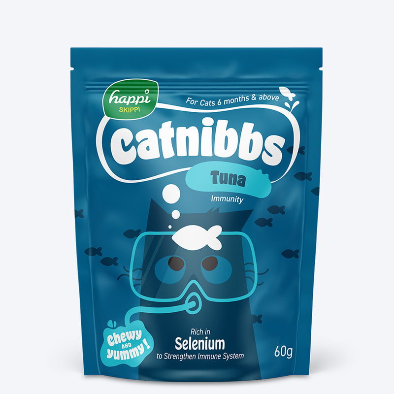 Happi Skippi Catnibbs Tuna Immunity Chewy & Yummy Cat Treat - 60 gm - Heads Up For Tails