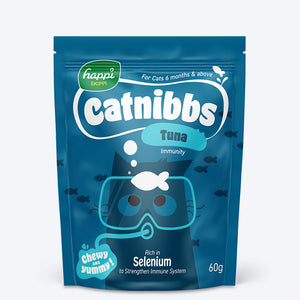 Happi Skippi Catnibbs Tuna Immunity Chewy & Yummy Cat Treat - 60 gm - Heads Up For Tails