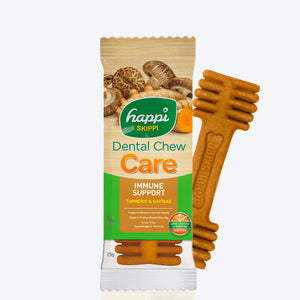 Happi Skippi Dental Chew Care Turmeric & Shiitake Grain Free Dog Treat - Single - 23 gm
