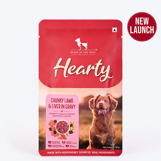 Hearty Chunky Lamb & Liver In Gravy Dog Wet Food - 70 g