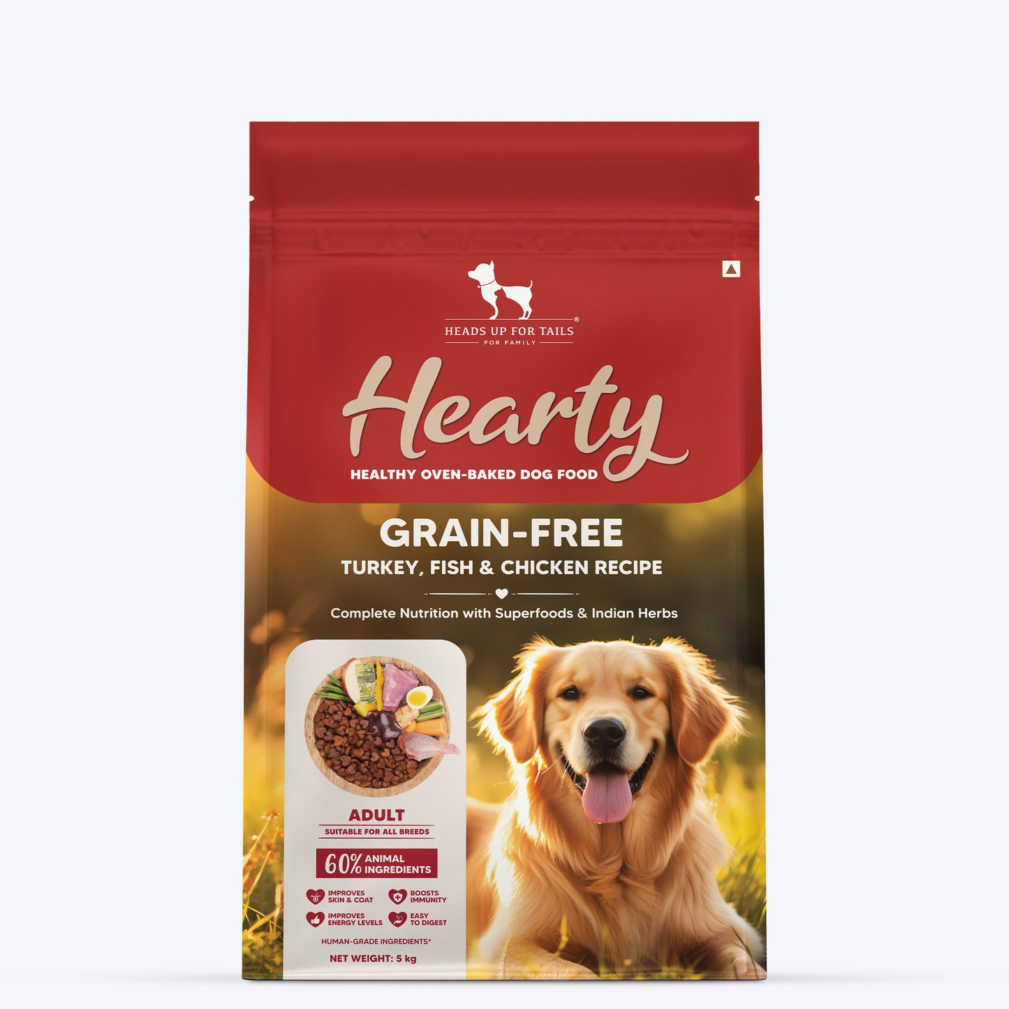 Hearty Turkey, Fish & Chicken Grain-Free Oven-Baked Adult Dog Food - All Breeds_02