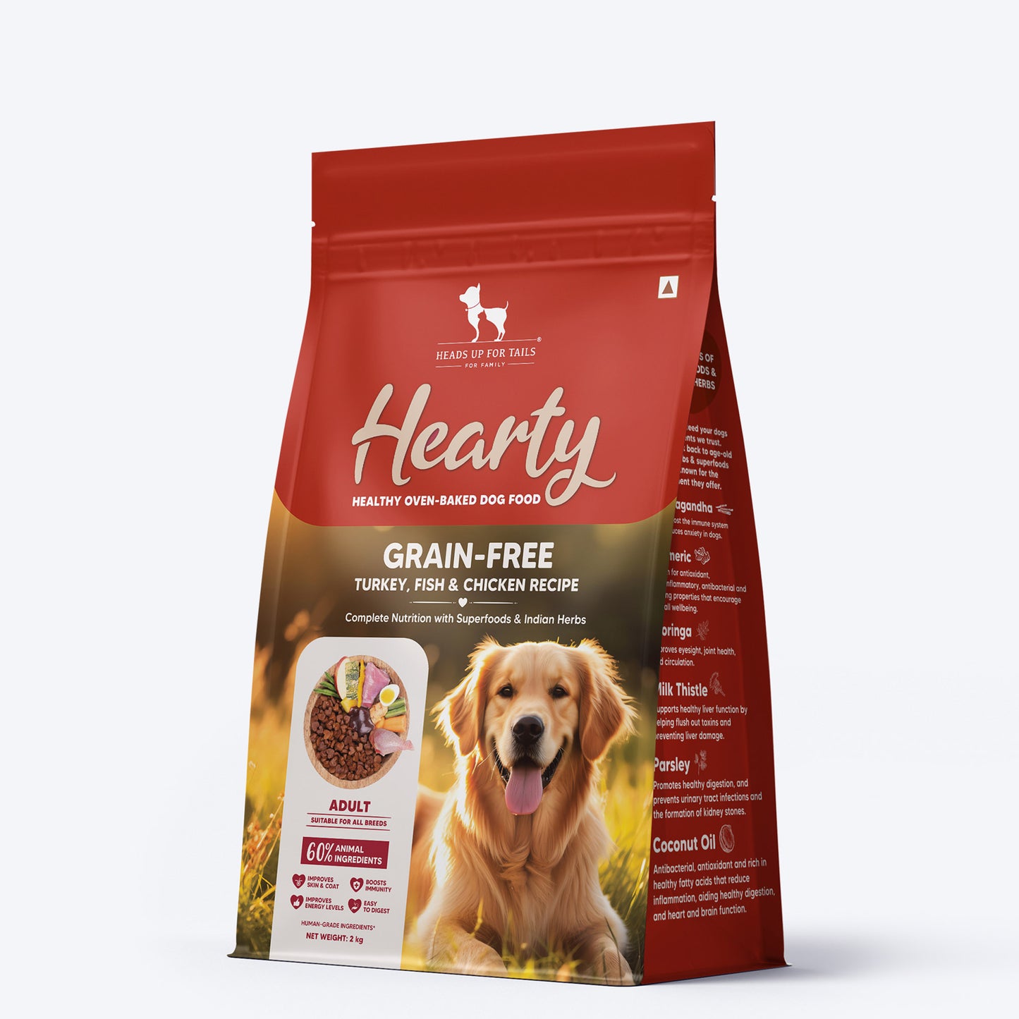 Hearty Turkey, Fish & Chicken Grain-Free Oven-Baked Adult Dog Food - All Breeds_03
