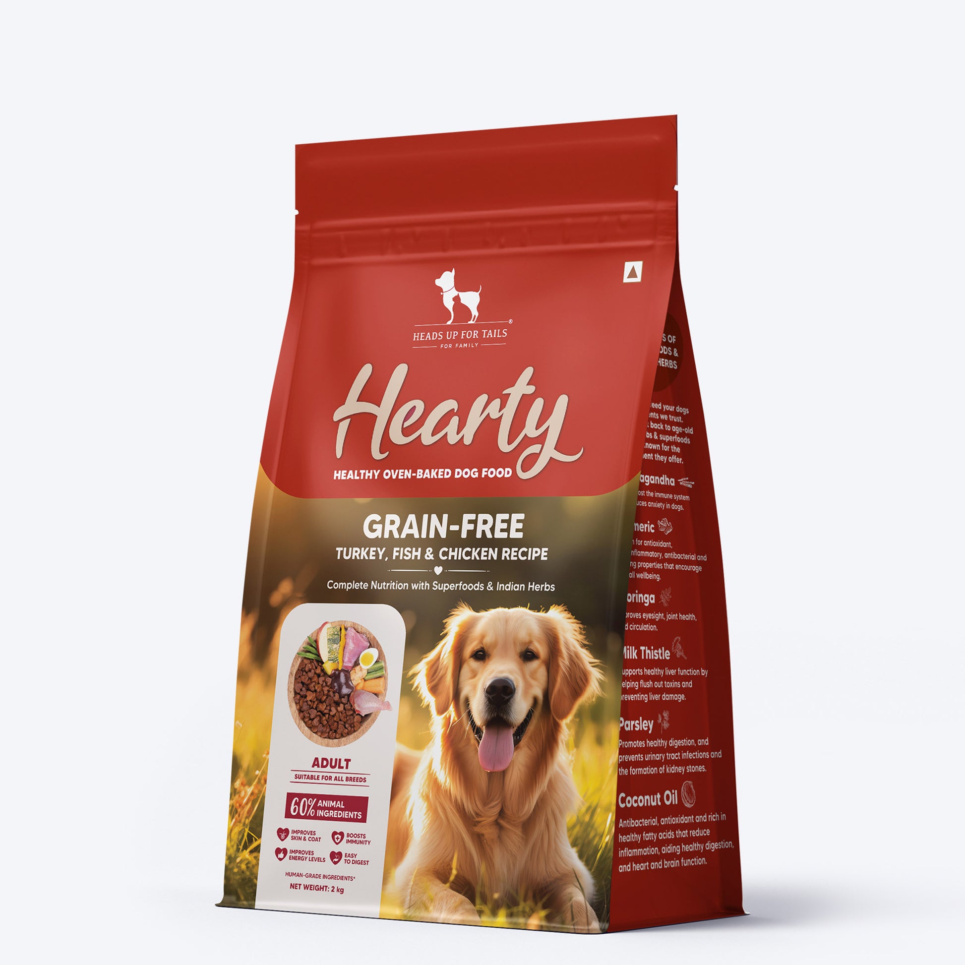 Hearty Turkey, Fish & Chicken Grain-Free Oven-Baked Adult Dog Food - All Breeds_03