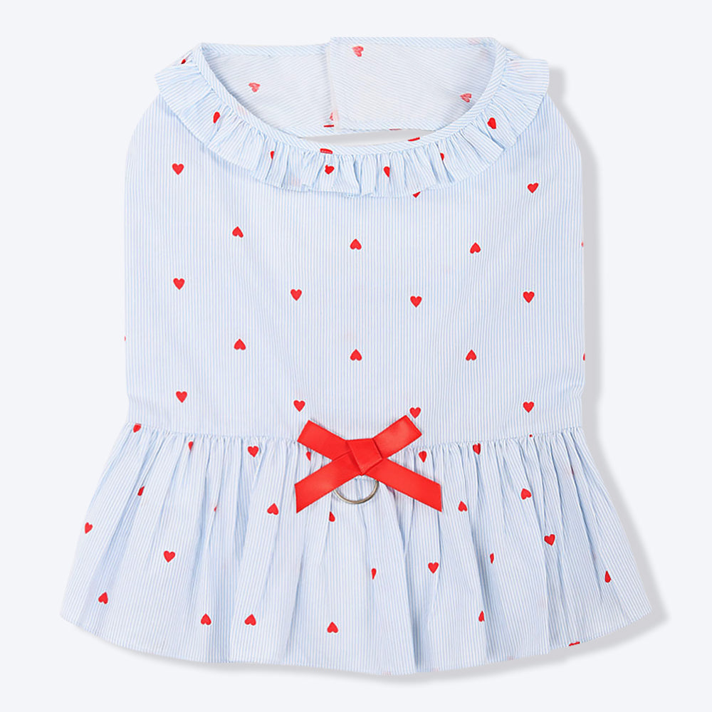 HUFT Heart and Stripes Dog Dress - Heads Up For Tails