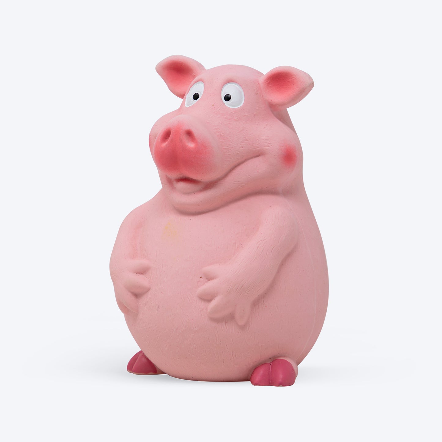 FOFOS Pig Latex Bi Squeaky Chew Toy For Dog - Pink - Heads Up For Tails