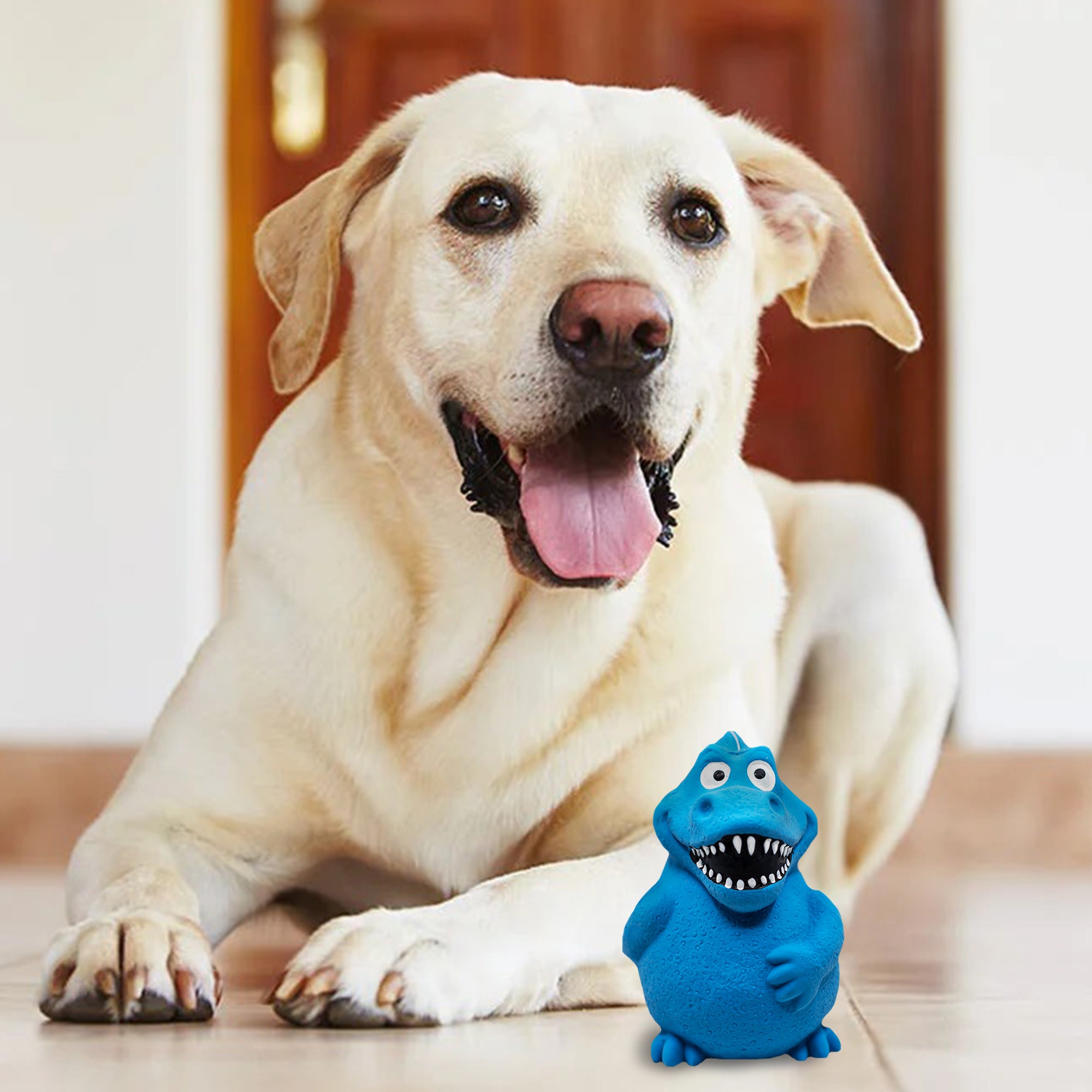 Dinosaur squeaky dog toy best sale