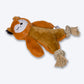 FOFOS Ropeleg Bear Squeaky Plush Toy For Dog - Brown - Heads Up For Tails