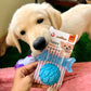 FOFOS Bone & Ball Squeaky Chew Toy For Puppy - Blue - Heads Up For Tails