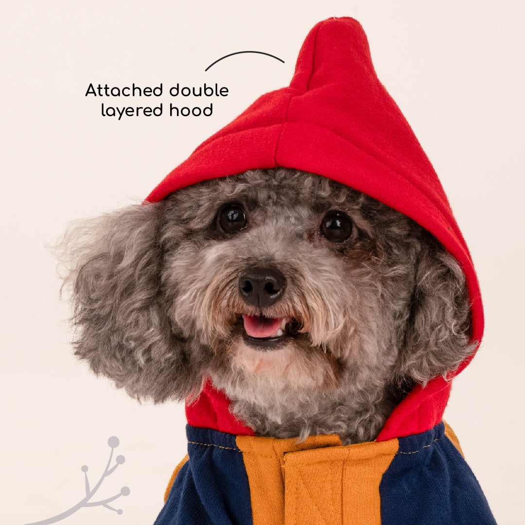 HUFT Colour Block Hoodie Pet Sweatshirt - Mustard - Heads Up For Tails