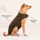 HUFT Wintersong Fur Jacket For Dog - Khaki Green - Heads Up For Tails