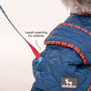 HUFT Grrberry Quilted Dog Jacket - Teal Blue - Heads Up For Tails