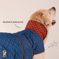 HUFT Grrberry Quilted Dog Jacket - Teal Blue - Heads Up For Tails
