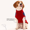 HUFT Winter Miracle Sweater For Dogs - Red & Blue - Heads Up For Tails