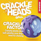 JW Pet Heads Crackle Ball Dog Toy - Assorted - L - Heads Up For Tails