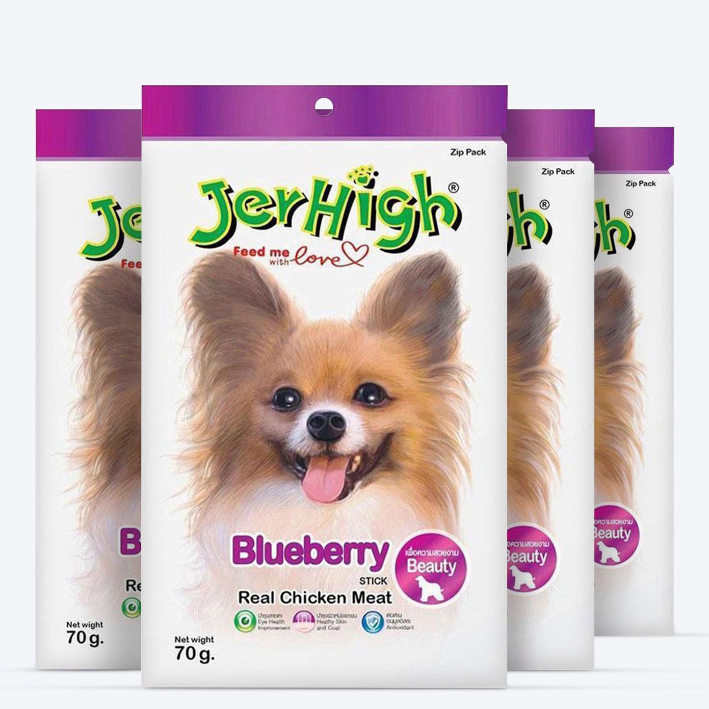 JerHigh Blueberry Stick Dog Treats with Real Chicken Meat - 70 g_03
