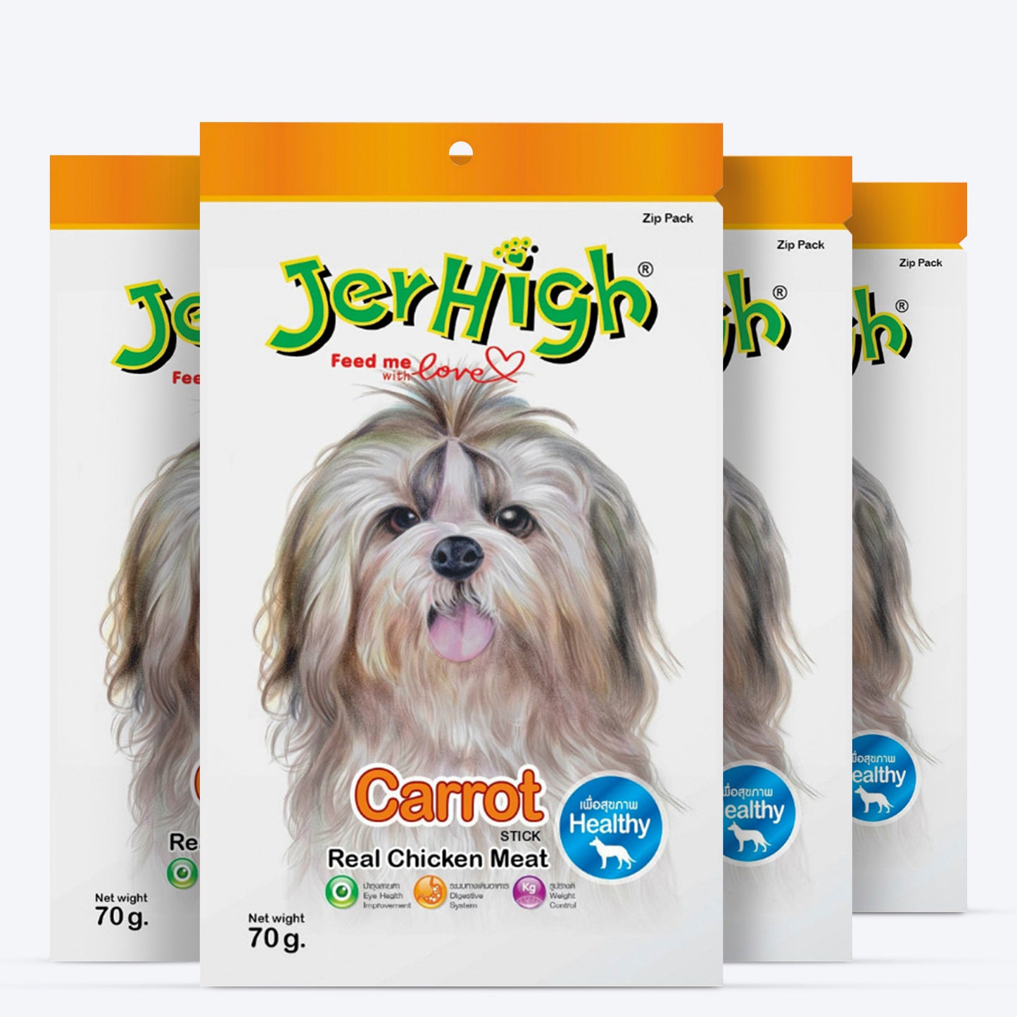 JerHigh Carrot Stick Dog Treat with Real Chicken Meat_05