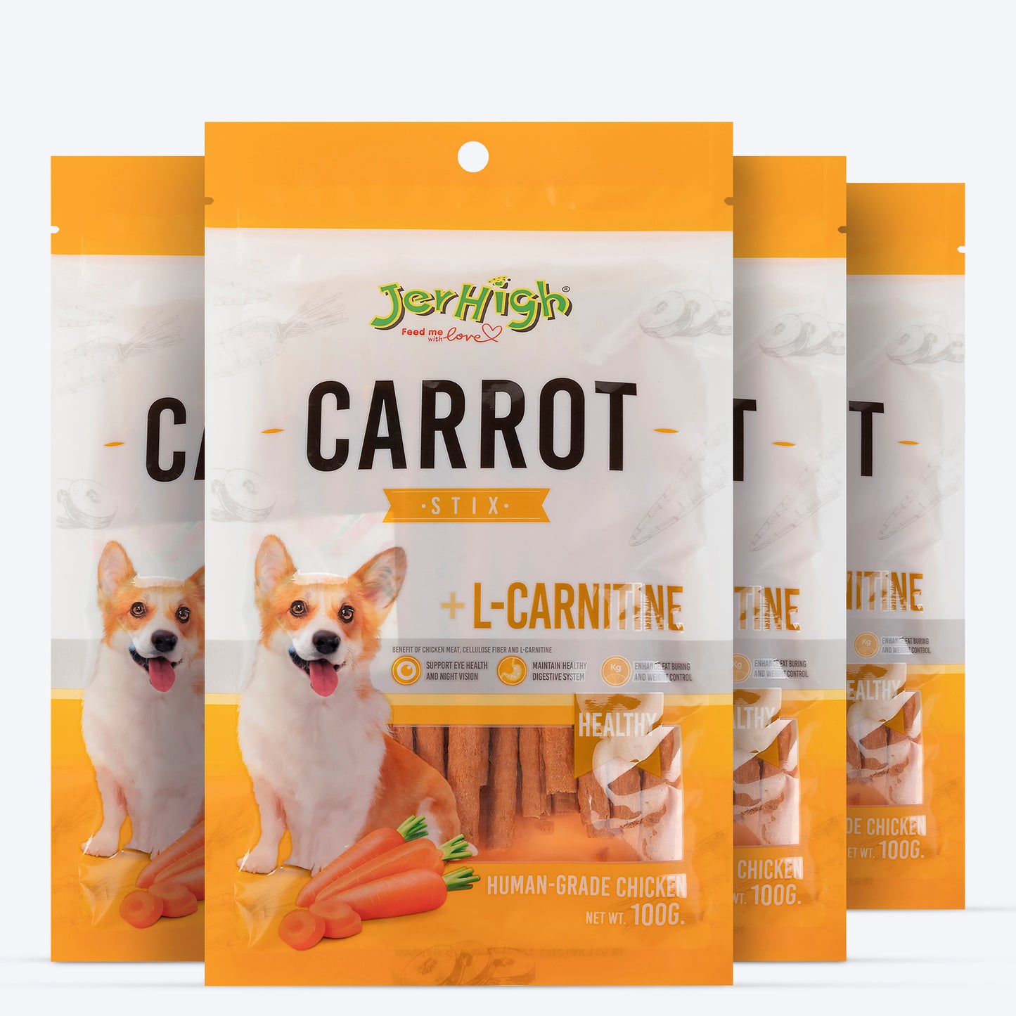 JerHigh Carrot Stix Dog Treats - 100 g_03