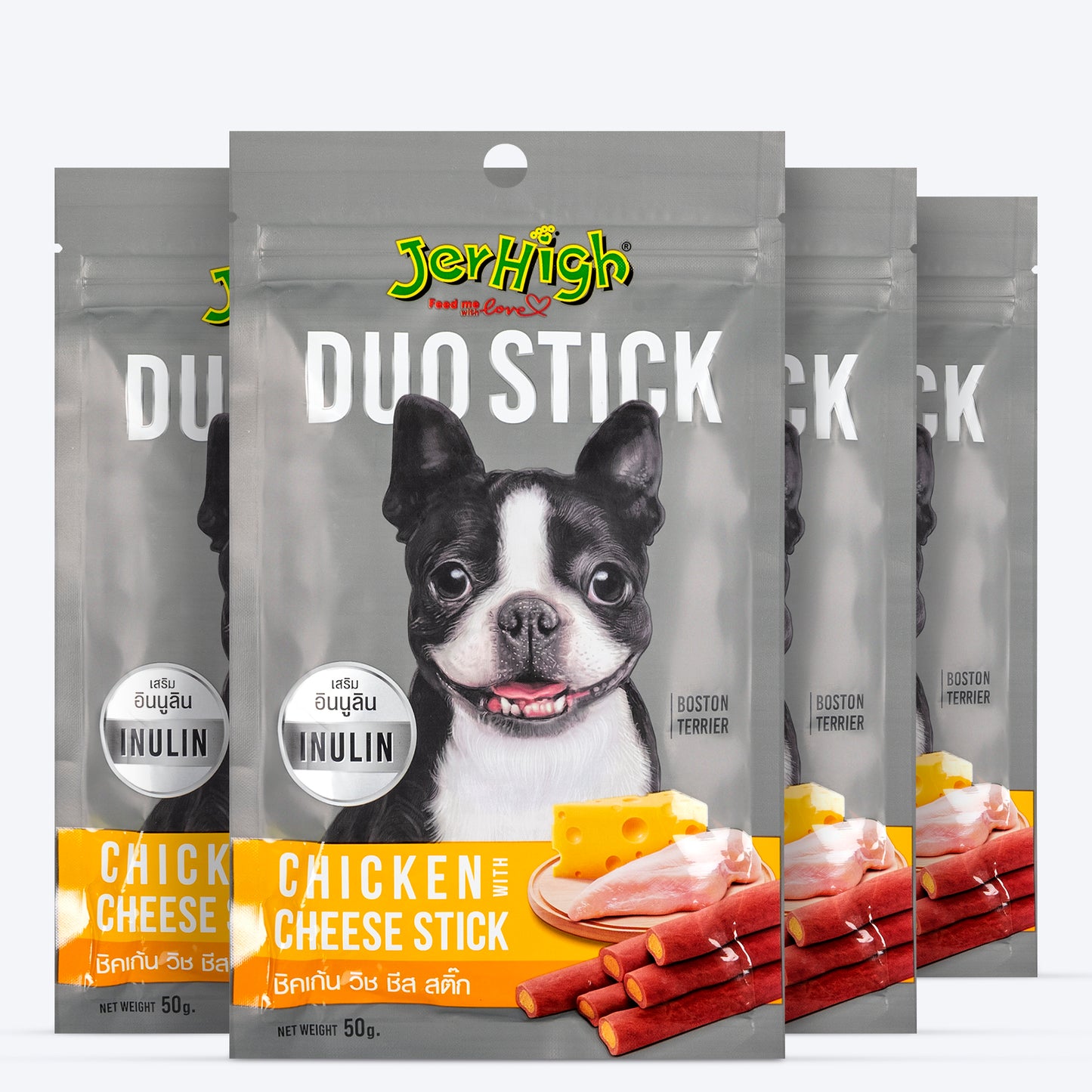 JerHigh Duo Stick Dog Treat - Chicken with Cheese - 50 g_03