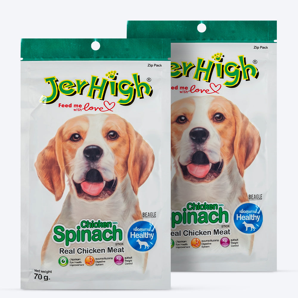 JerHigh Spinach Stick Dog Treats with Real Chicken Meat_03