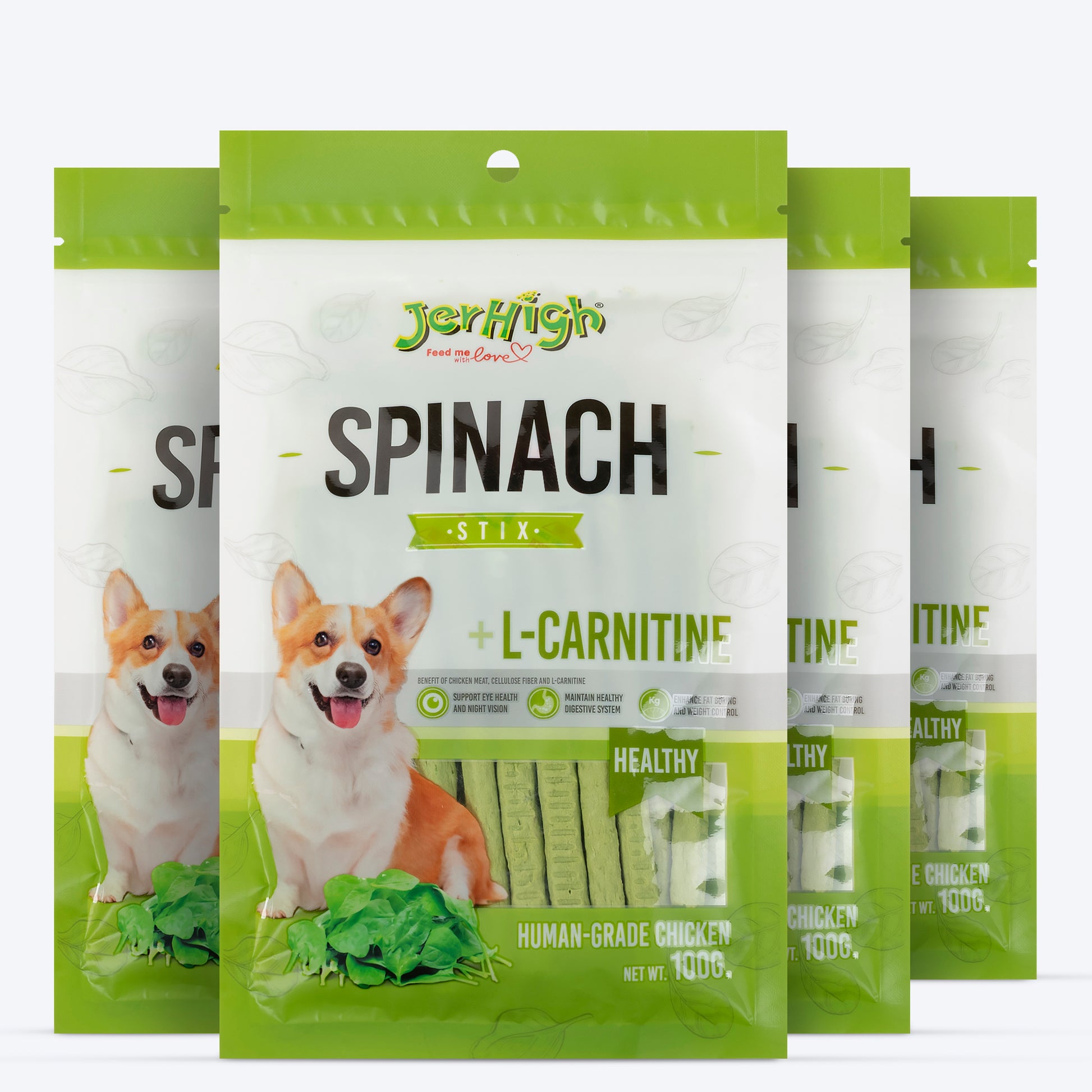 JerHigh Spinach Stix Dog Treats - 100 g_03