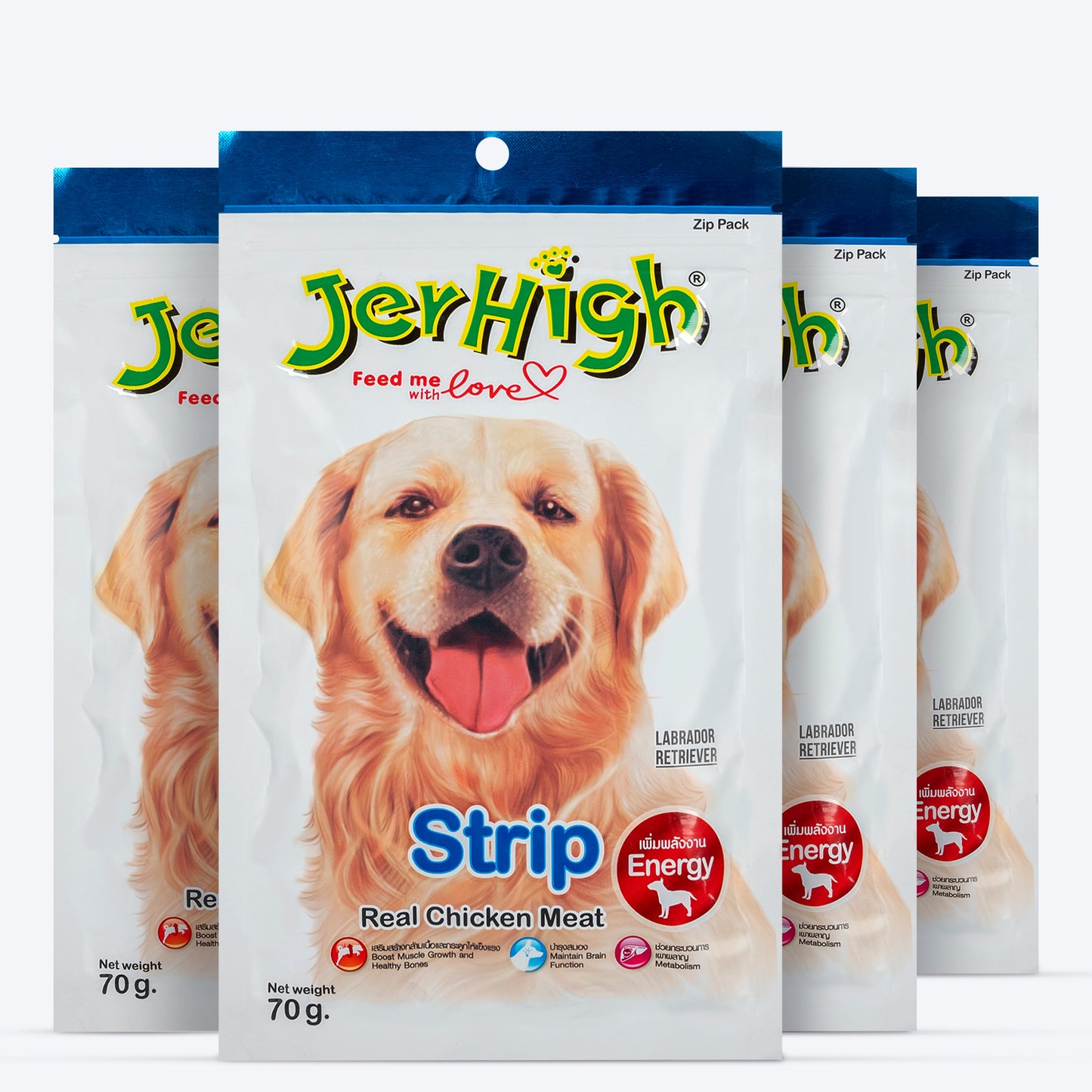JerHigh Strip Dog Treats with Real Chicken Meat - 70 g_03