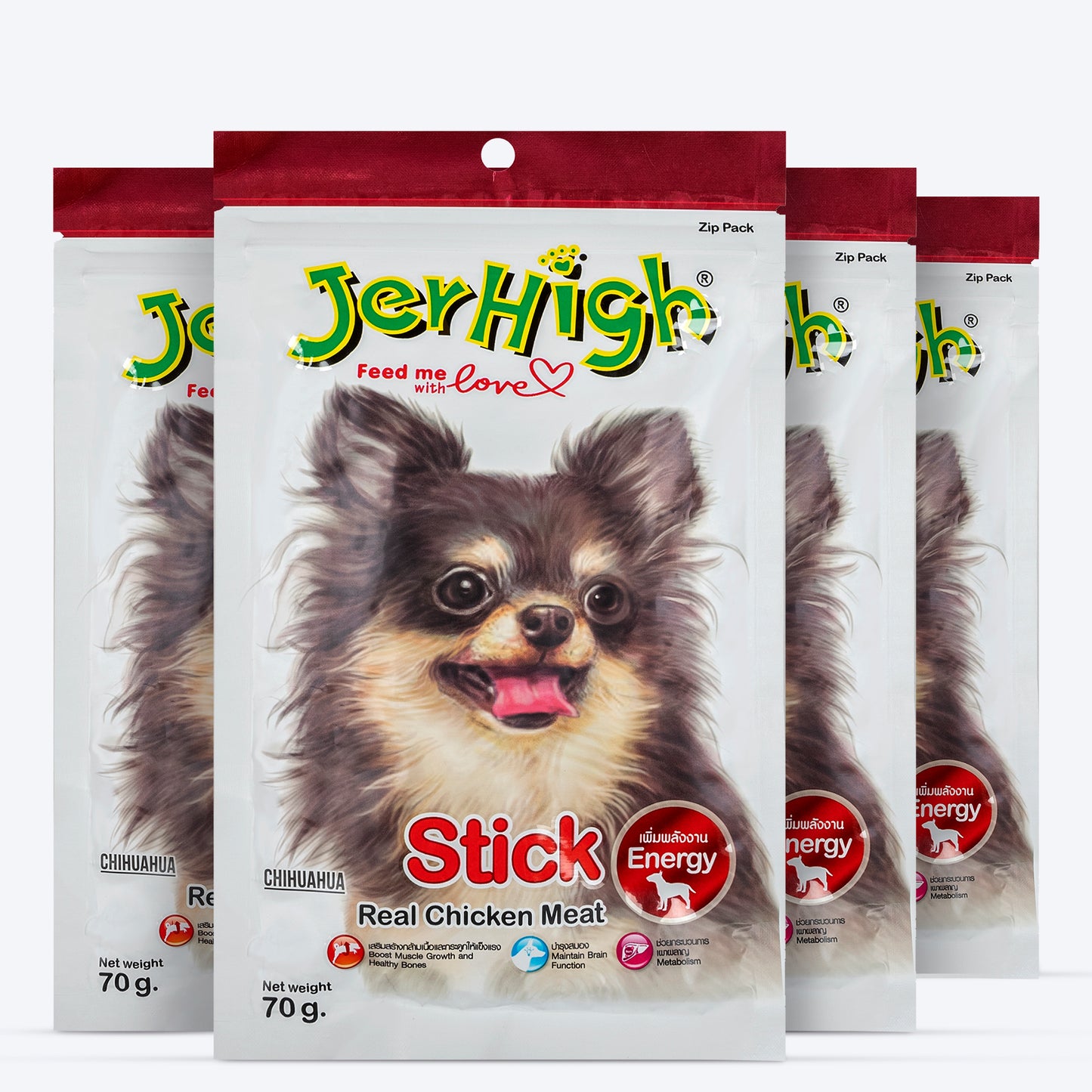 Jerhigh Stick Dog Treat Made with Real Chicken Meat_04