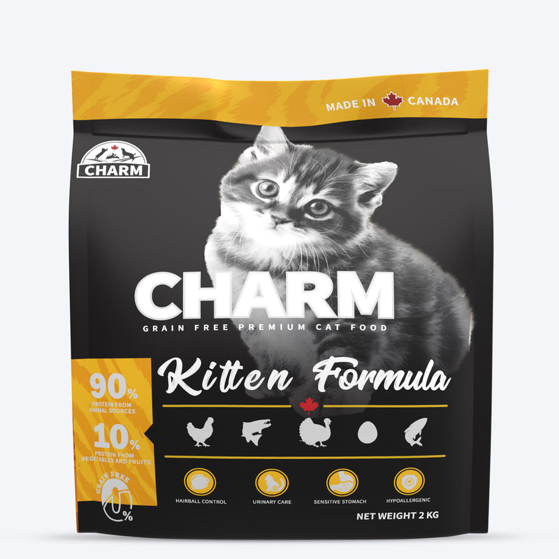 Charm Premium Formula Grain Free Dry Food For Kitten - Heads Up For Tails