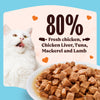 Kennel Kitchen Fish Chunks In Gravy Wet Cat Food - 80 g packs - Heads Up For Tails