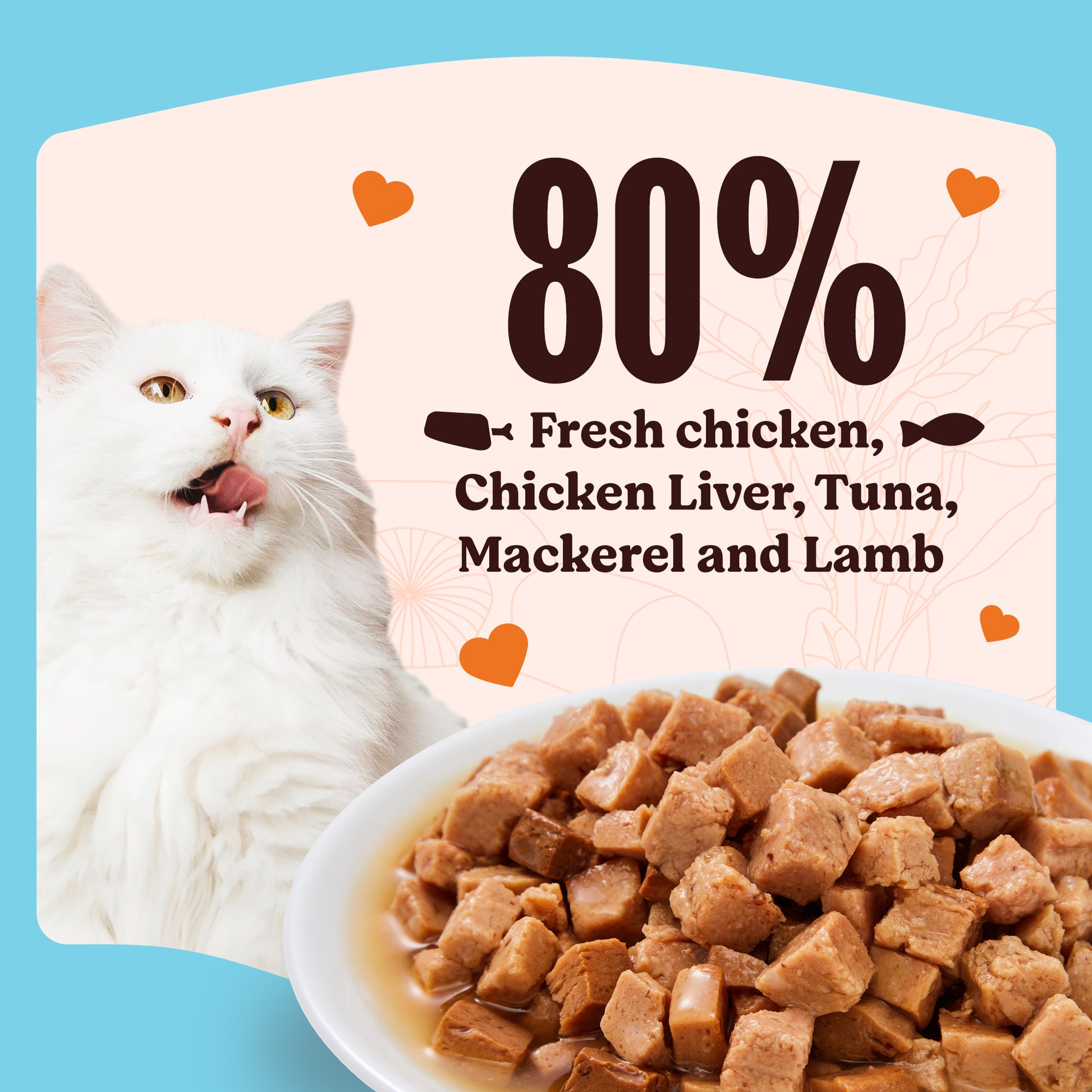 Kennel Kitchen Fish Chunks In Gravy Wet Cat Food - 80 g packs - Heads Up For Tails