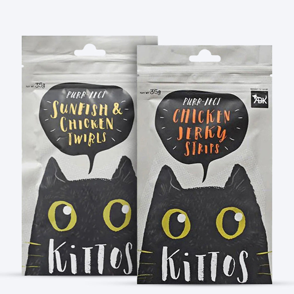 Kittos Purr-fect Cluckin Bites - Chicken Cat Treats Combo