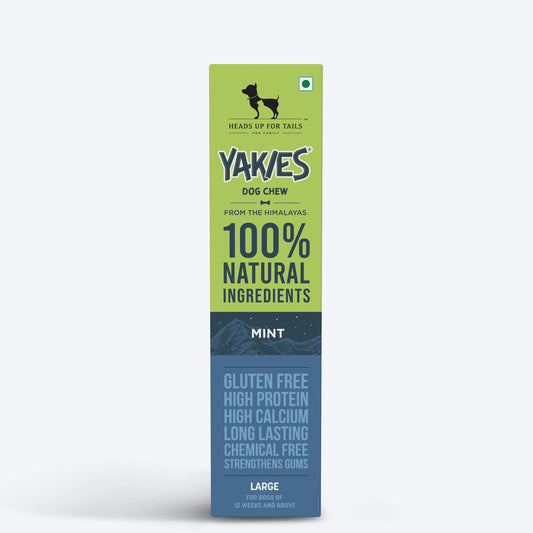 HUFT Yakies Vegetarian Natural Chew Bone - Mint - Heads Up For Tails