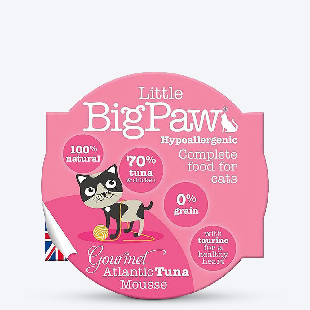 Little BigPaw Gourmet Atlantic Tuna Mousse Cat Food - 85 g - Heads Up For Tails